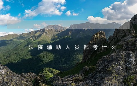 法院辅助人员都考什么