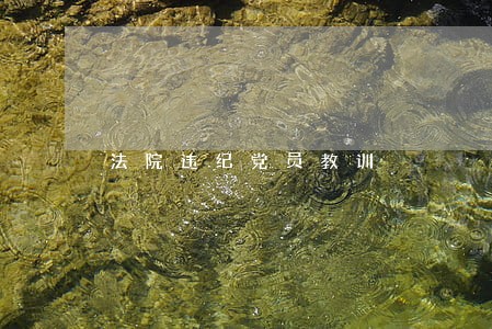 法院违纪党员教训 法院违纪党员教训