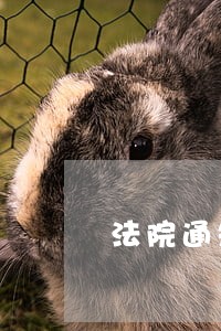 法院通知家属请律师没有