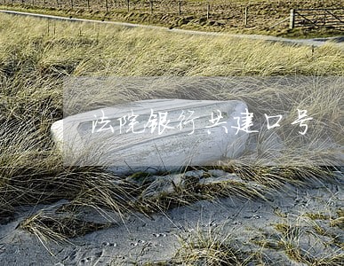 法院银行共建口号 法院银行共建口号