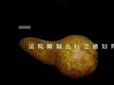 法院限制出行会通知吗 法院限制出行会通知吗