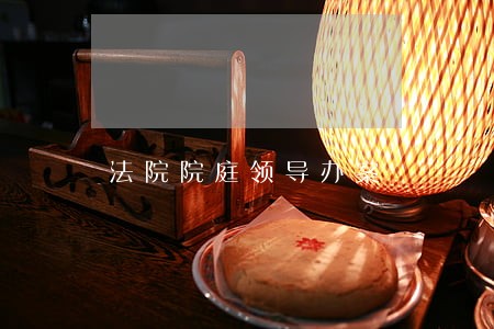 法院院庭领导办案 法院院庭领导办案
