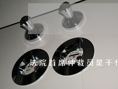 法院首席仲裁员是干什么 法院首席仲裁员是干什么