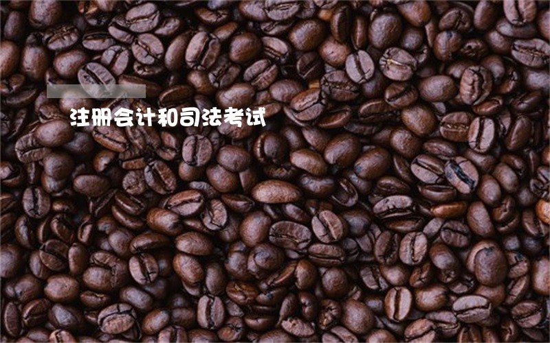 注册会计和司法考试 注册会计和司法考试