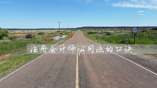 注册会计师公司法的口诀