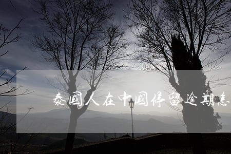 泰国人在中国停留逾期怎么罚款 泰国人在中国停留逾期怎么罚款
