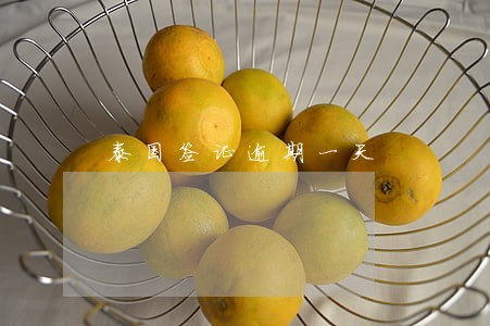 泰国签证逾期一天 泰国签证逾期一天
