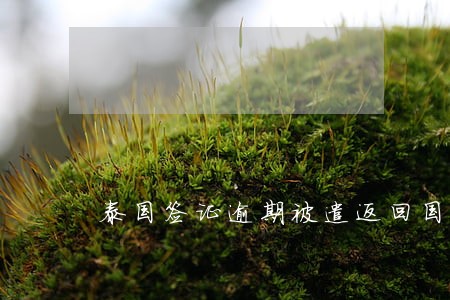 泰国签证逾期被遣返回国流程 泰国签证逾期被遣返回国流程