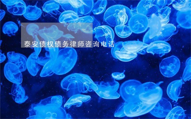 泰安债权债务律师咨询电话 泰安债权债务律师咨询电话