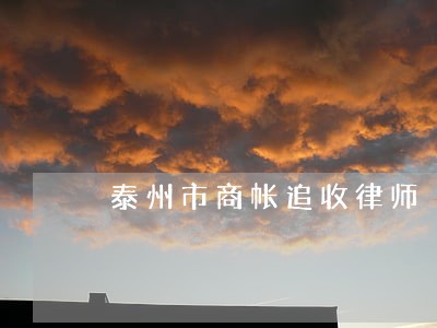 泰州市商帐追收律师 泰州市商帐追收律师