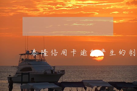 泰隆信用卡逾期产生的利息 泰隆信用卡逾期产生的利息