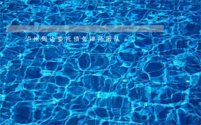 泸州周边委托债务律师团队