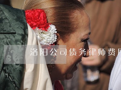 洛阳公司债务律师费用 洛阳公司债务律师费用