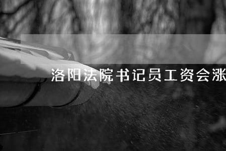 洛阳法院书记员工资会涨吗 洛阳法院书记员工资会涨吗
