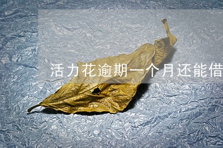 活力花逾期一个月还能借吗 活力花逾期一个月还能借吗