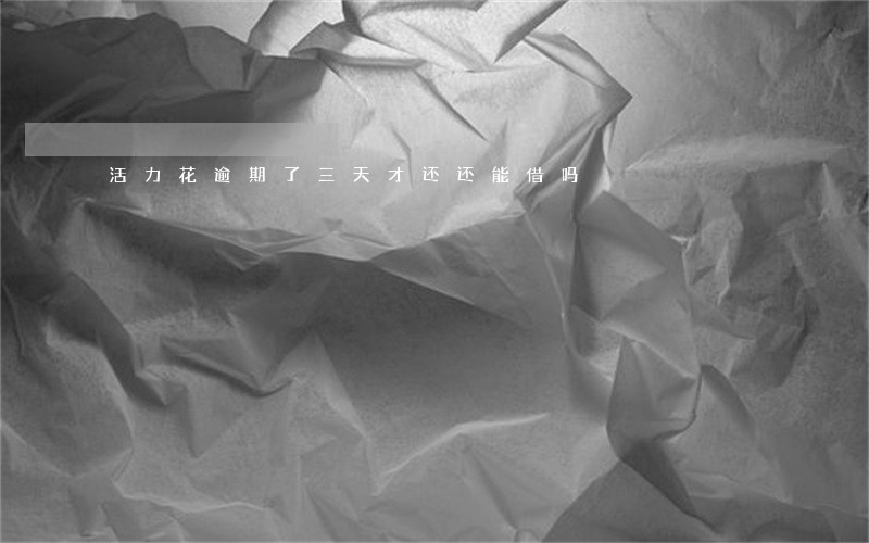 活力花逾期了三天才还还能借吗 活力花逾期了三天才还还能借吗