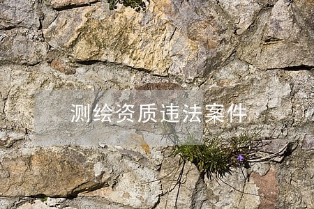 测绘资质违法案件