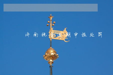 济南税务逾期申报处罚 济南税务逾期申报处罚