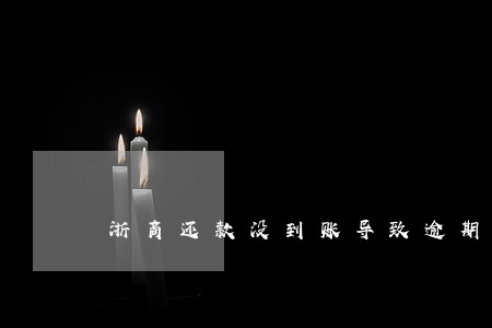 浙商还款没到账导致逾期 浙商还款没到账导致逾期