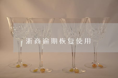 浙商逾期恢复使用 浙商逾期恢复使用