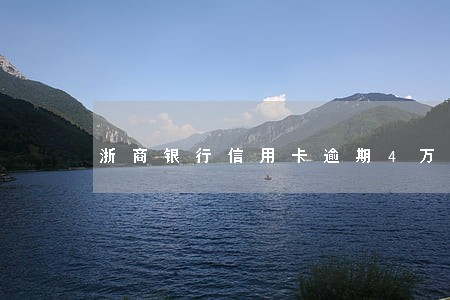浙商银行信用卡逾期4万五