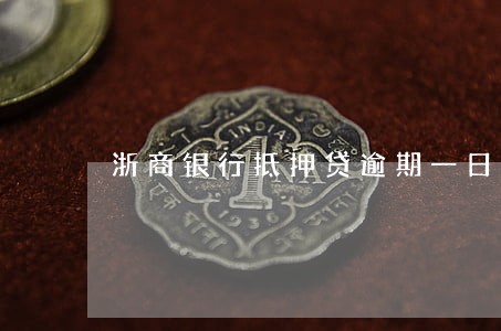 浙商银行抵押贷逾期一日