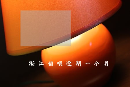 浙江借呗逾期一个月 浙江借呗逾期一个月