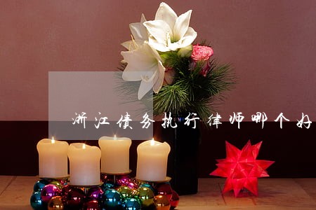 浙江债务执行律师哪个好 浙江债务执行律师哪个好