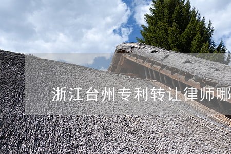 浙江台州专利转让律师哪里找 浙江台州专利转让律师哪里找
