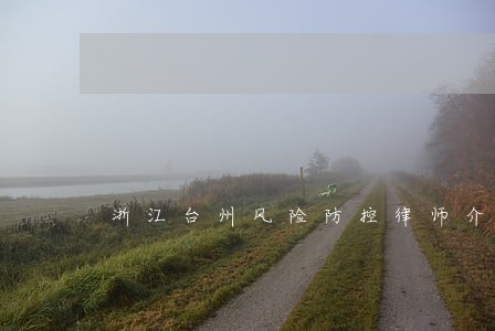 浙江台州风险防控律师介绍 浙江台州风险防控律师介绍