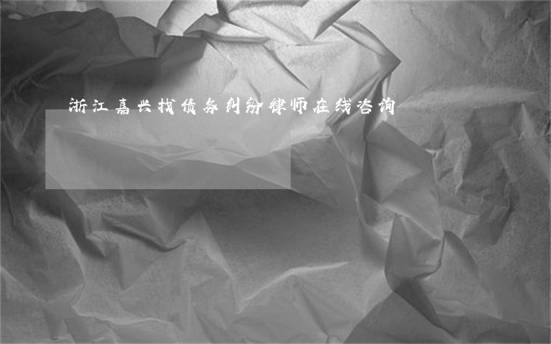 浙江嘉兴找债务纠纷律师在线咨询 浙江嘉兴找债务纠纷律师在线咨询