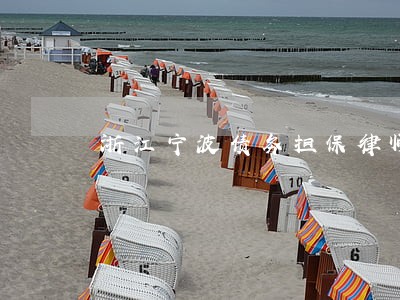 浙江宁波债务担保律师费用咨询 浙江宁波债务担保律师费用咨询