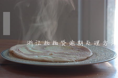 浙江拍拍贷逾期处理方法 浙江拍拍贷逾期处理方法