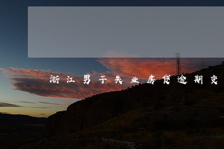 浙江男子失业房贷逾期变卖房子 浙江男子失业房贷逾期变卖房子