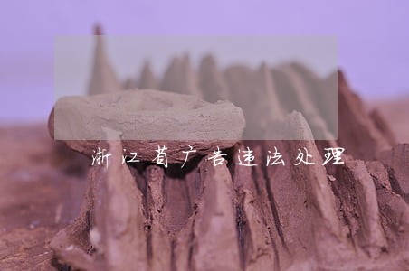 浙江省广告违法处理