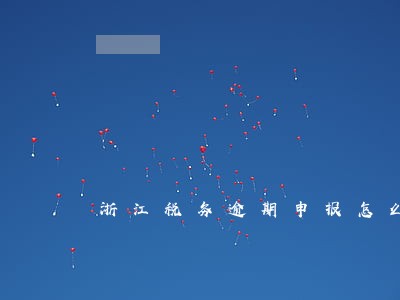 浙江税务逾期申报怎么操作 浙江税务逾期申报怎么操作