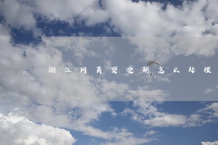 浙江网商贷逾期怎么处理 浙江网商贷逾期怎么处理