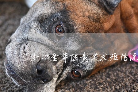 浙江金华随意花发短信说逾期 浙江金华随意花发短信说逾期