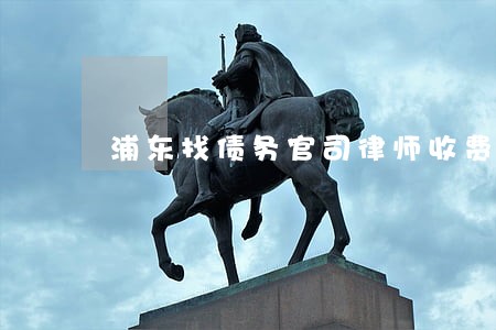 浦东找债务官司律师收费标准 浦东找债务官司律师收费标准