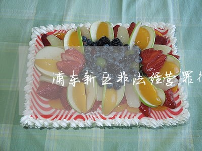 浦东新区非法经营罪律师哪个好 浦东新区非法经营罪律师哪个好