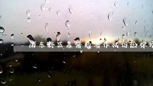 浦东新区靠谱的著作权诉讼律师 浦东新区靠谱的著作权诉讼律师