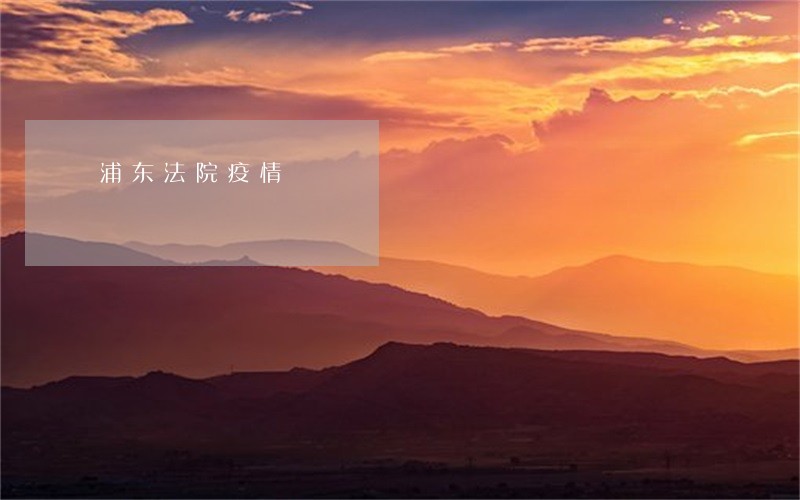 浦东法院疫情 浦东法院疫情