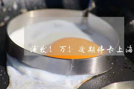 浦发1万1逾期停卡上海 浦发1万1逾期停卡上海
