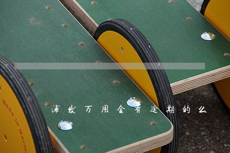 浦发万用金有逾期的么 浦发万用金有逾期的么