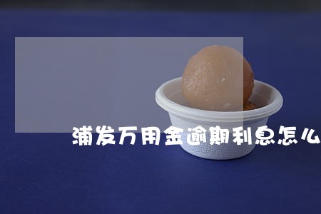 浦发万用金逾期利息怎么算 浦发万用金逾期利息怎么算