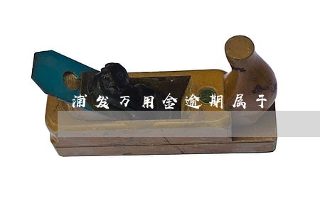 浦发万用金逾期属于民事 浦发万用金逾期属于民事