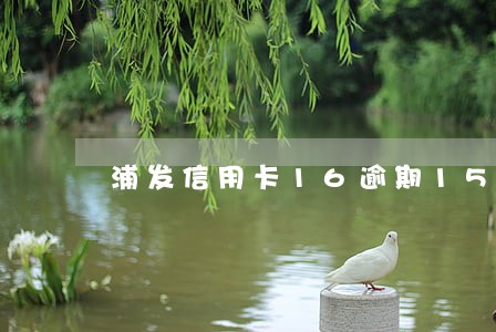 浦发信用卡16逾期15天 浦发信用卡16逾期15天