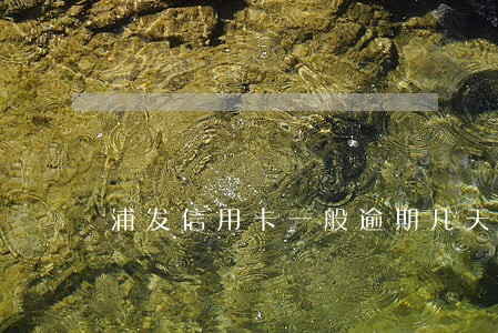 浦发信用卡一般逾期几天没事 浦发信用卡一般逾期几天没事
