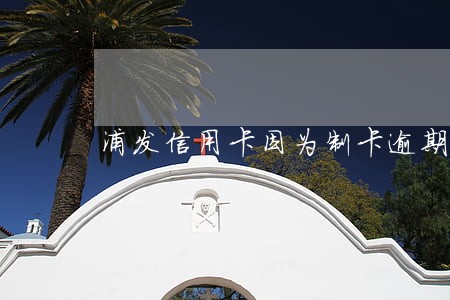 浦发信用卡因为制卡逾期