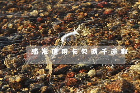 浦发信用卡欠两千逾期 浦发信用卡欠两千逾期